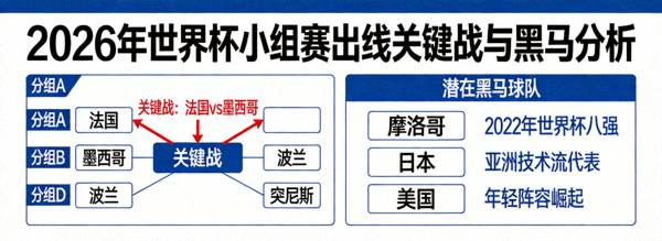 解读2026年世界杯小组赛出线关键战对阵图与潜在黑马球队分析
